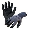 Azusa Safety Commander 15 Ga. Gray Nylon/Spandex Work Gloves, Black Micro-foam Nitrile Palm Coating, M CM3000